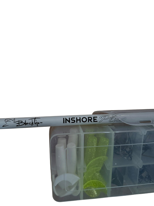 Blacktip Inshore Plus Spinning Rod 7' 2pc W/Tackle Kit